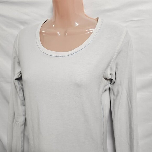 Lululemon Athletica Every Yogi Long Sleeve Top Women Size 8 Blue/White - Picture 8 of 15